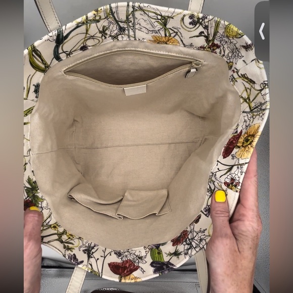 🌷 Gucci Flora Canvas Open Tote Floral - Picture 7 of 16